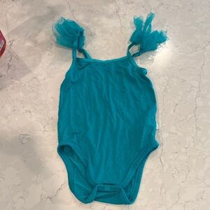 Posh peanut tulle bodysuit